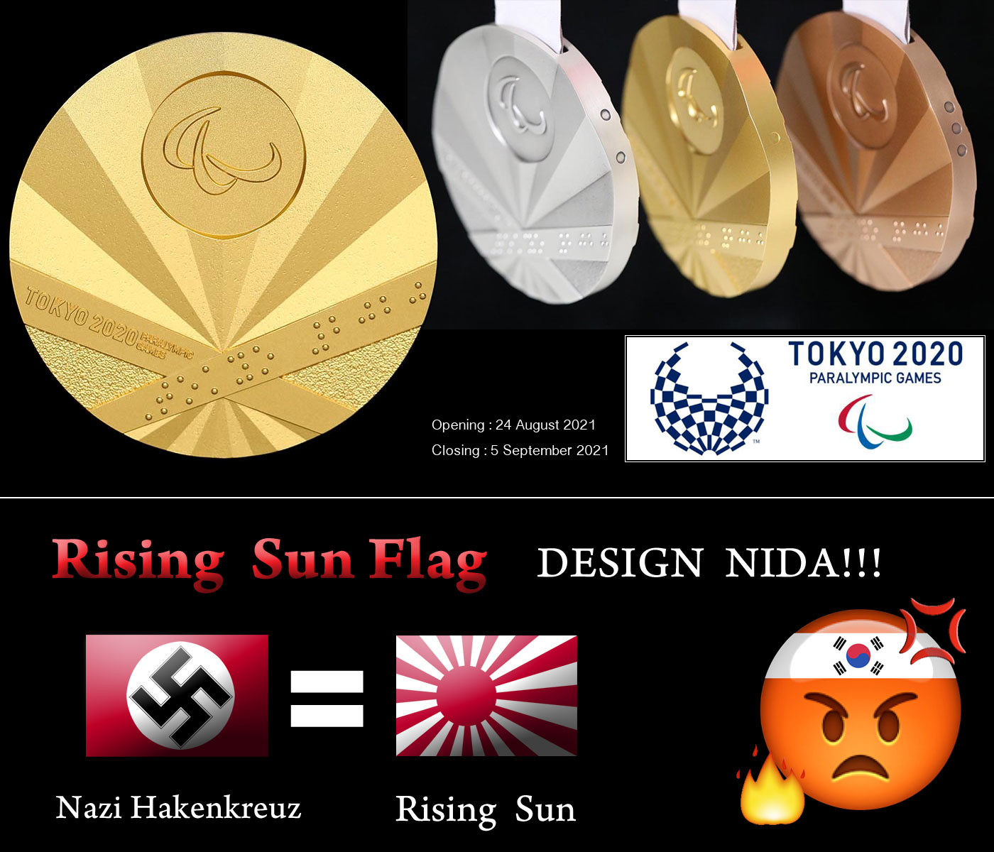 RISING SUN FLAG DESIGN KOREA