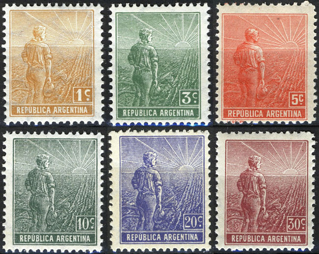 Stamps title Argentina, Rising Sun 旭日旗