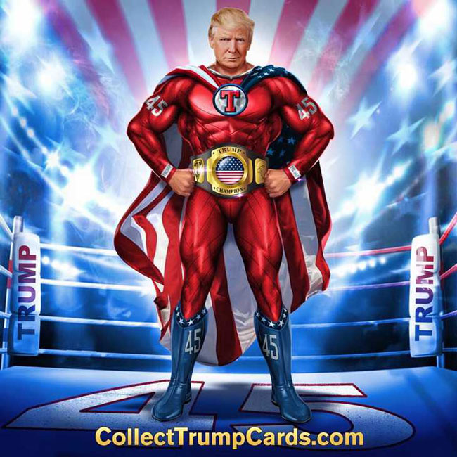 Collect Trump Cards（トランプ前米大統領のトレカ）, Rising Sun Design 旭日旗,戦犯旗(전범기)