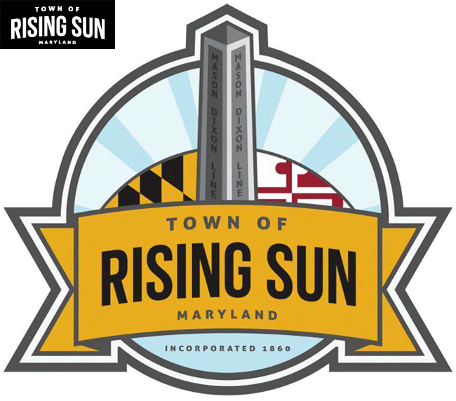 Town of Rising Sun, Maryland POLICE Rising Sun 旭日旗