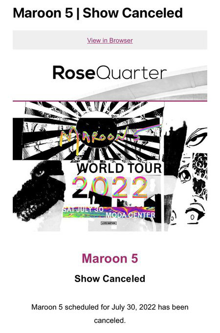 Maroon5のツアーポスター2022, 旭日旗模様