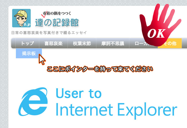 Internet Explorer 表示崩れ 対応