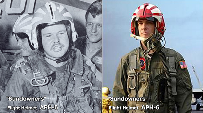 APH-5型およびAPH-6型のサンダウナーズ（Sundowners）ヘルメット
