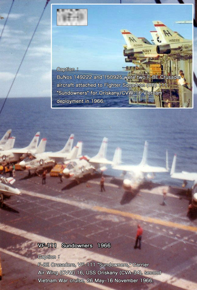 VF-111 Vietnam War cruise, 26 May–16 November 1966.