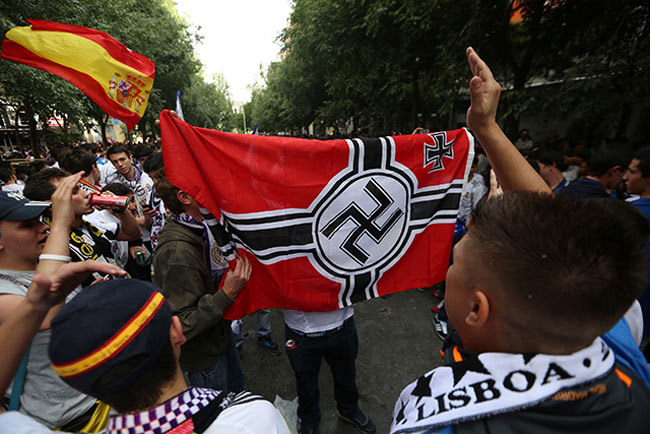 Hakenkreuz and Nazism. Demonstrations