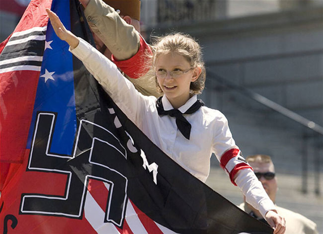 Hakenkreuz and Nazism. Demonstrations