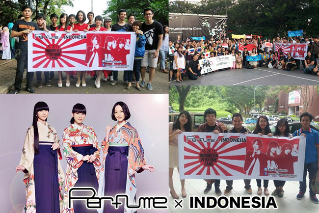 Perfume Indonesia fans Rising Sun 旭日旗