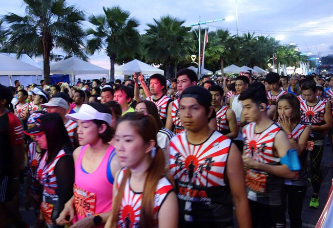 Pattaya Marathon Rising Sun 旭日旗
