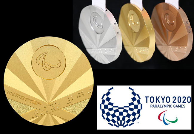 TOKYO PARALYMPIC Medal 東京 パラリンピック メダル Rising Sun 旭日旗