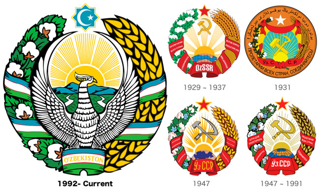 Uzbekistan ウズベキスタン Rising Sun 旭日旗