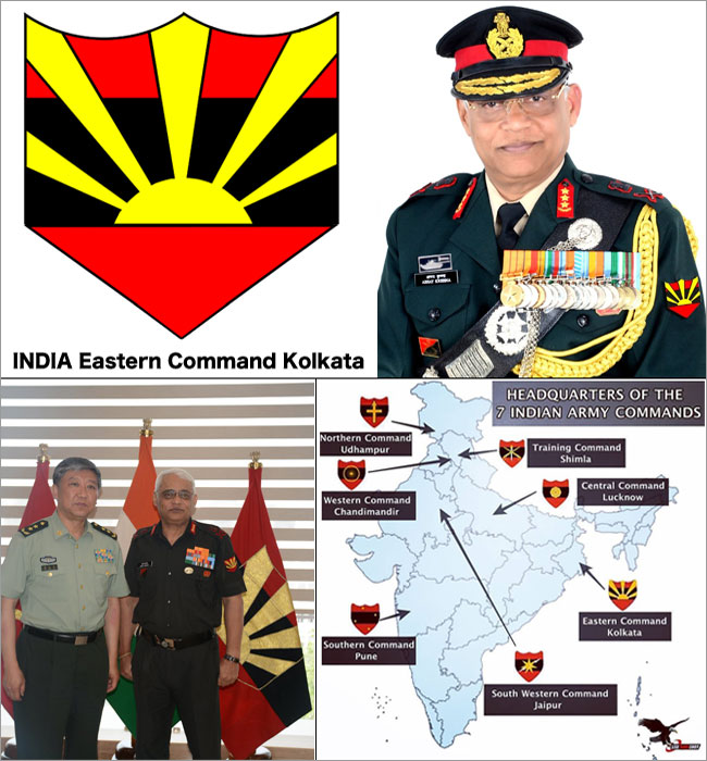 INDIA ARMY Eastern Command. Rising Sun 旭日旗