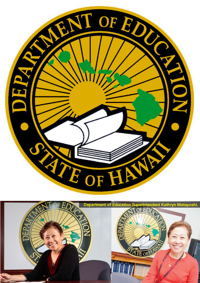 Hawaii Department of Education, キャサリン・マタヨシ（Kathryn Matayoshi）, Rising Sun 旭日旗