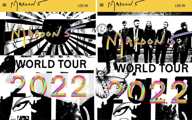 MAROON 5 - WORLD TOUR 2022, Rising Sun 旭日旗
