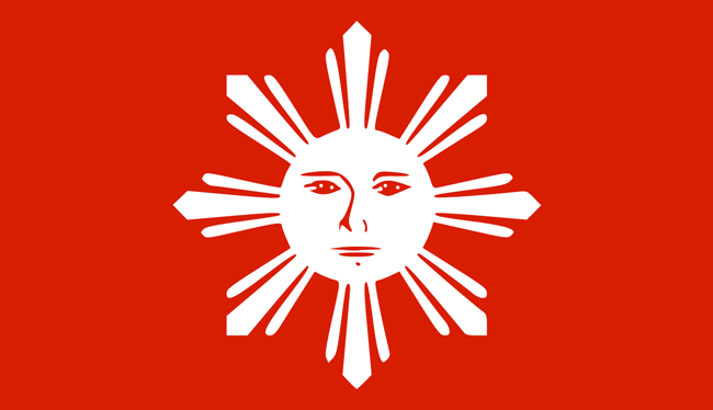 The first official Philippine flag 1897, Rising Sun Design 旭日旗,戦犯旗(전범기)