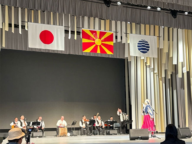 大阪・関西万博の北マケドニア館(North Macedonia Pavilion at the Osaka Kansai Expo 2025)Република Северна Македонија, Rising Sun Design 旭日旗,戦犯旗(전범기)