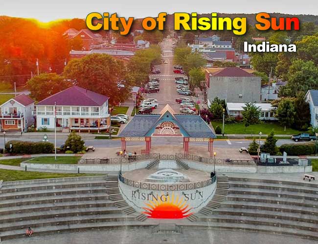 City of Rising Sun, Indiana Rising Sun 旭日旗