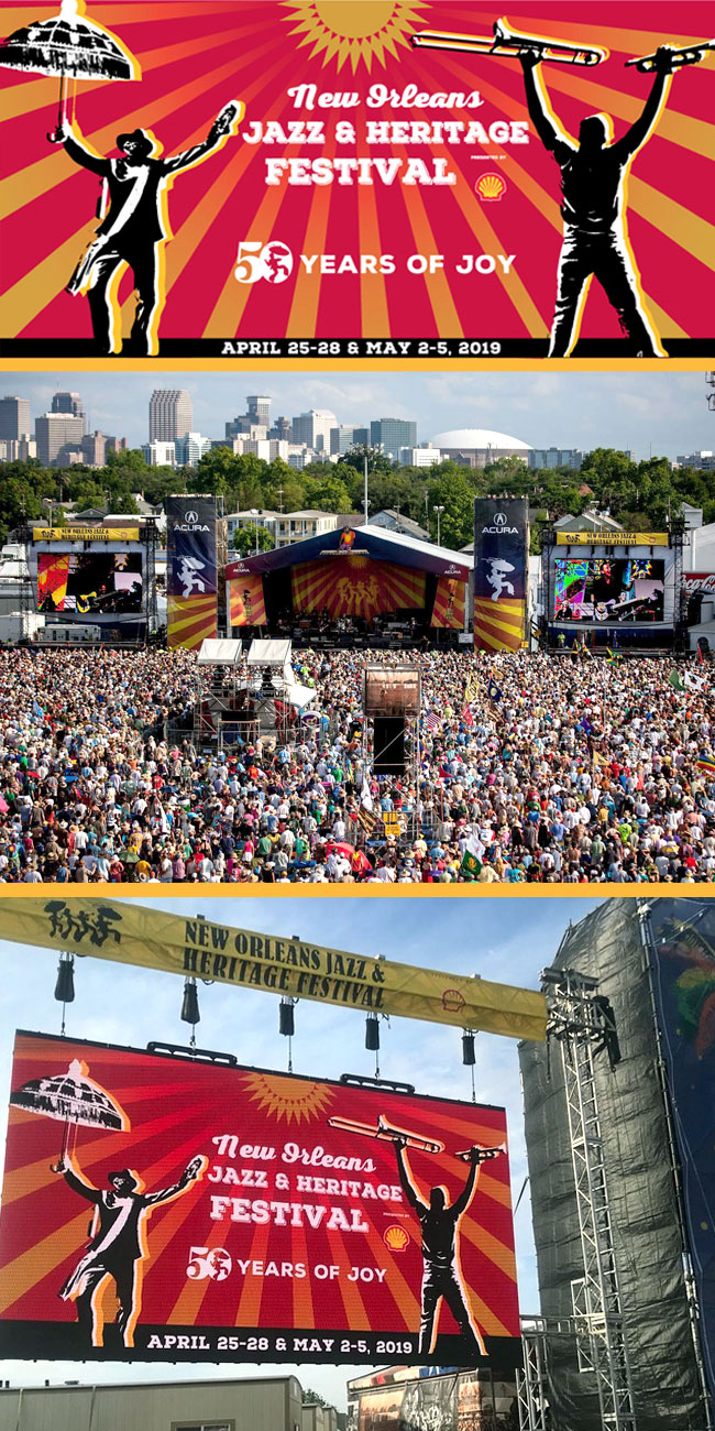 The 2019 New Orleans Jazz Heritage Festival Rising Sun 旭日旗
