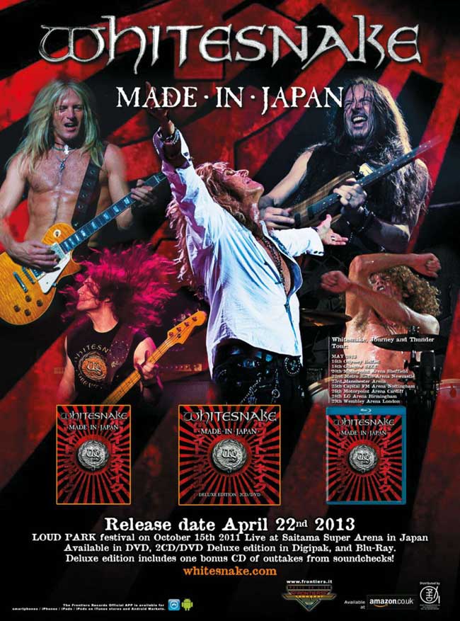 Whitesnake Made in Japan Rising Sun 旭日旗